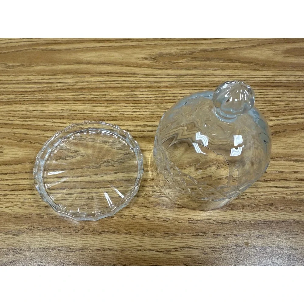 Cut‎ Glass Butter Dish with Lid: Elegant Cloche